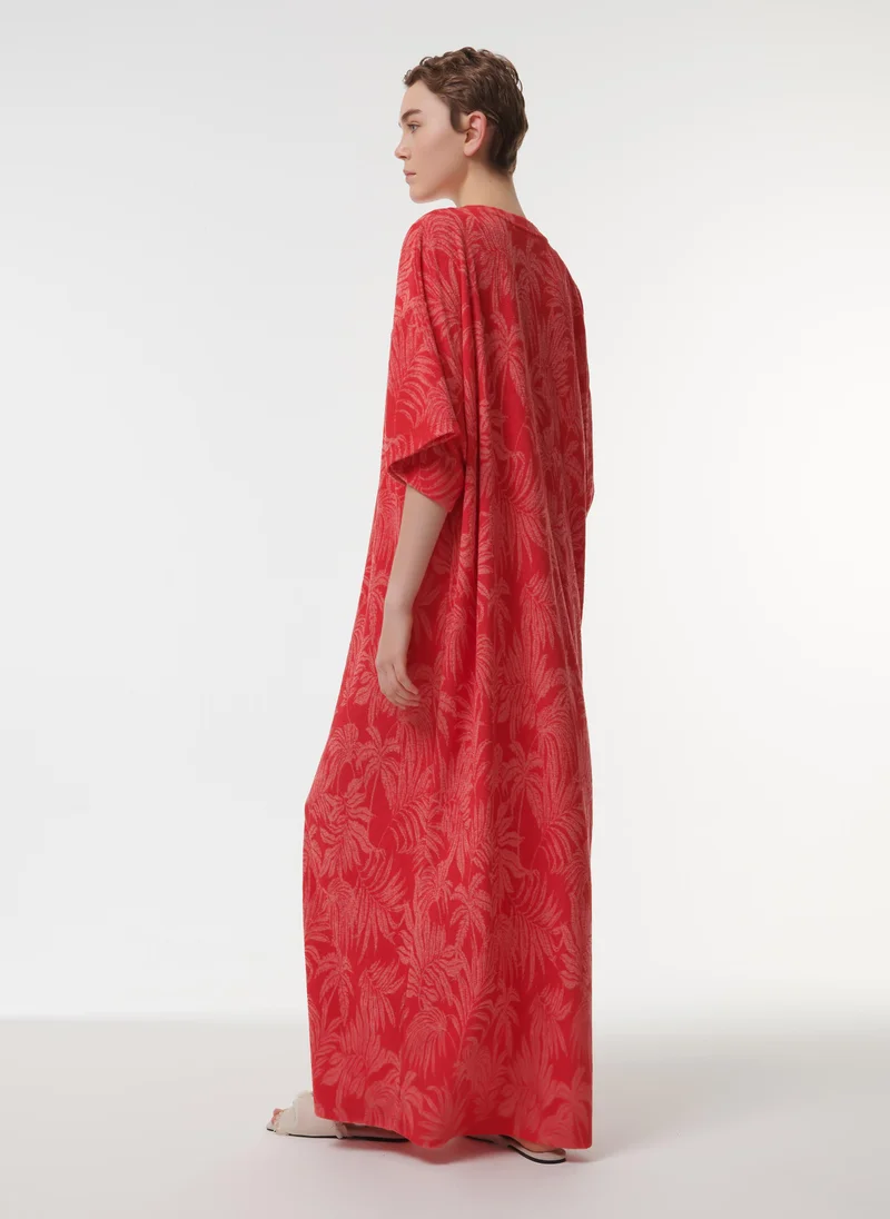 leem  Jacquard French Terry Kaftan for Women | Best Price UAE