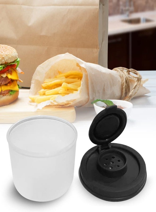 Jeyntanc Small Salt and Pepper Shakers for On The Go, Mini Salt Shaker to go Camping Picnic Outdoors Kitchen Lunch Boxes Travel Spice Set Clear with Lids Plastic Airtight Dispenser(COLOR:green+black) - Image 3