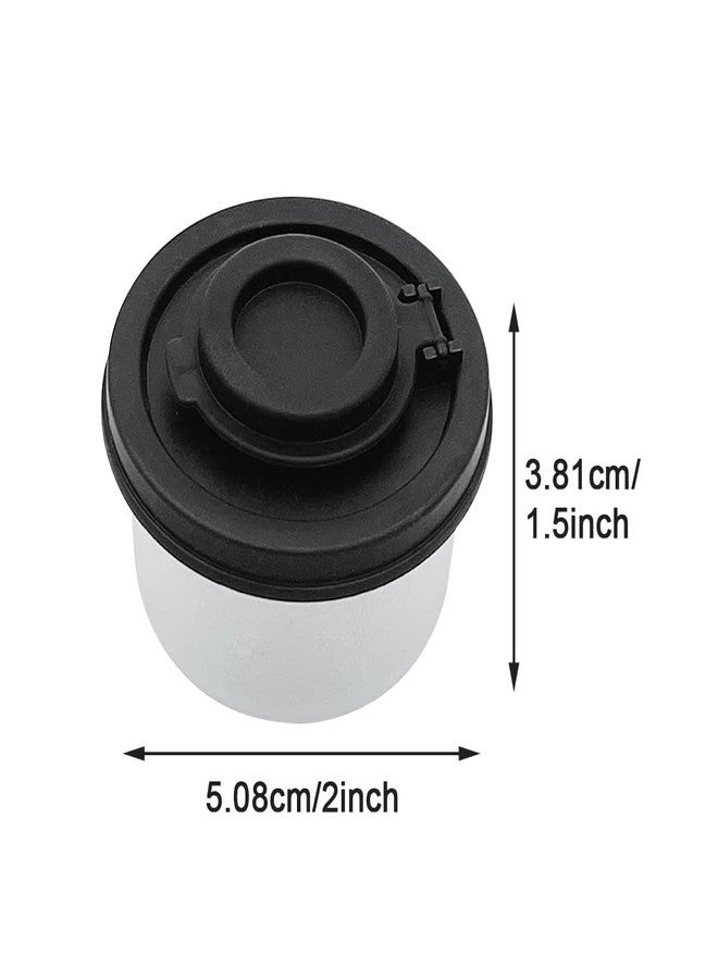 Jeyntanc Small Salt and Pepper Shakers for On The Go, Mini Salt Shaker to go Camping Picnic Outdoors Kitchen Lunch Boxes Travel Spice Set Clear with Lids Plastic Airtight Dispenser(COLOR:green+black) - Image 2
