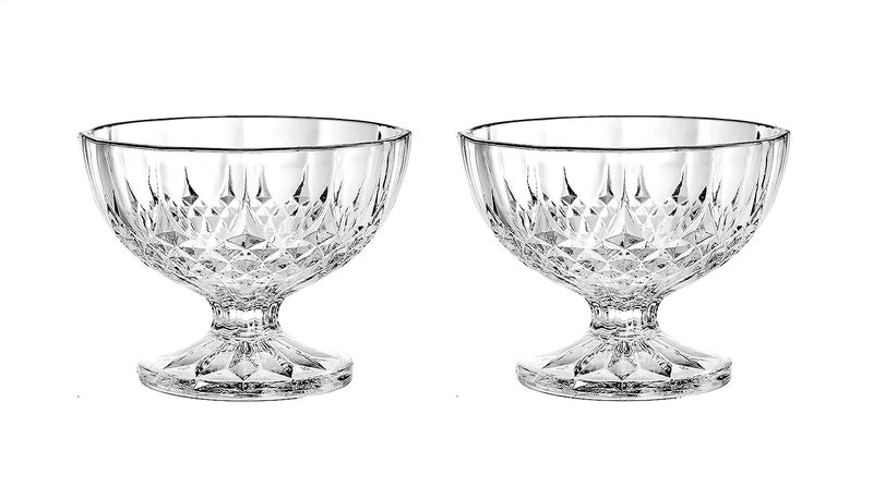 RAHAS Crystal Classic Ice Cream Bowl Set of 6 Serving DessertIce Cream Bowls SetFruit Salad Glass BowlServing Cup for Home Reastaurant Transparent 150 ml - Image 4