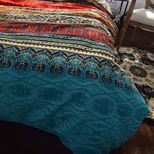 D DODOU Dodou Boho Style Bedding Set Boho Duvet Cover Set Bohemian Bedding Set 2psc(Twin) - Image 3