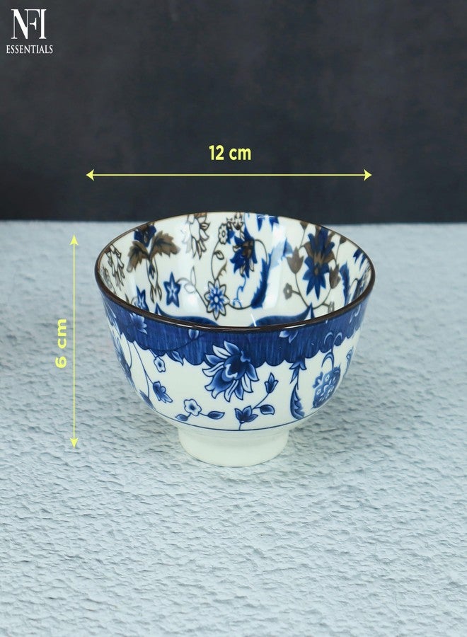 NFI essentials Creative Multipurpose Serving Bowls Porcelain Side Bowls for Noodles, Ramen, Snacks, Soups, and Curries Microwave & Dishwasher Safe Ideal for Gifting 4.7 Inch (350 ml) - Image 5