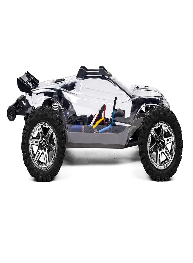 SummitLink Custom Body Unpainted with Stickers Clear Body Compatible for Rustler 4X4 1/10 Scale RC Car or Truck (Truck not Included) R4-BG-01 - Image 3