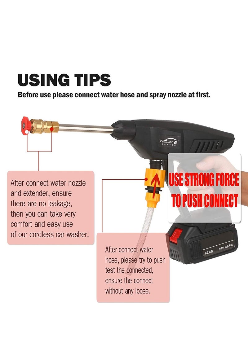 Cordless Electric High Pressure Washer Multicolour  - Image 3