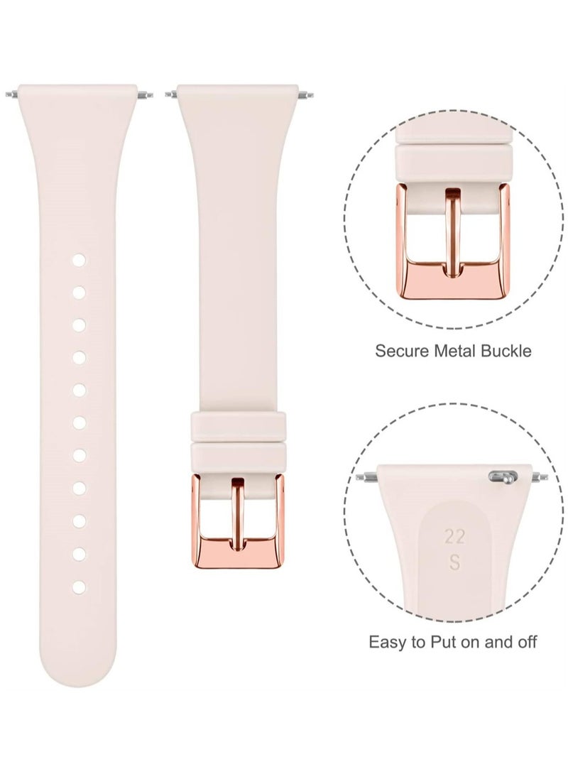 SYOSI Sport Bands Compatible with Fitbit Versa 2, Fitbit Versa, Versa Lite, Versa SE, Classic Soft Silicone Replacement Smartwatch Wristbands for Fitbit Versa Smart Watch Women Men (6 Pack, Small) - Image 2