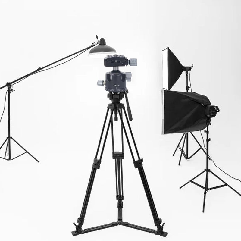 Acouto Aluminum Alloy Tripod Head Stabilizer with Dual Knob Control for SLR and Digital Cameras, Lightweight and Compact Design - Image 5