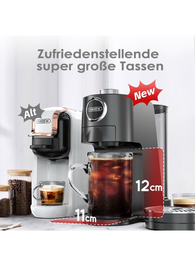 HiBREW 3 in 1 Multiple Capsule Coffee Machine Hot/Cold DG Cappuccino Nes Small Capsule Ground Coffee Cafeteria H3C - Image 2