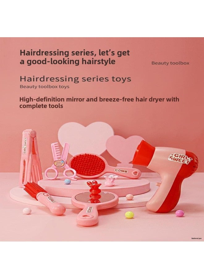 Children's And Girls' Cosmetic Box Toy Little Girl's Princess Simulation Play Home Complete Packing Non-toxic Baby-Color:855 Cosmetic Case Hairdressing Set + Hairdressing Daily Limited Edition - Image 5