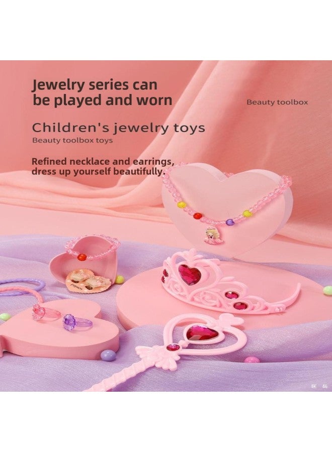 Children's And Girls' Cosmetic Box Toy Little Girl's Princess Simulation Play Home Complete Packing Non-toxic Baby-Color:855 Cosmetic Case Hairdressing Set + Hairdressing Daily Limited Edition - Image 4