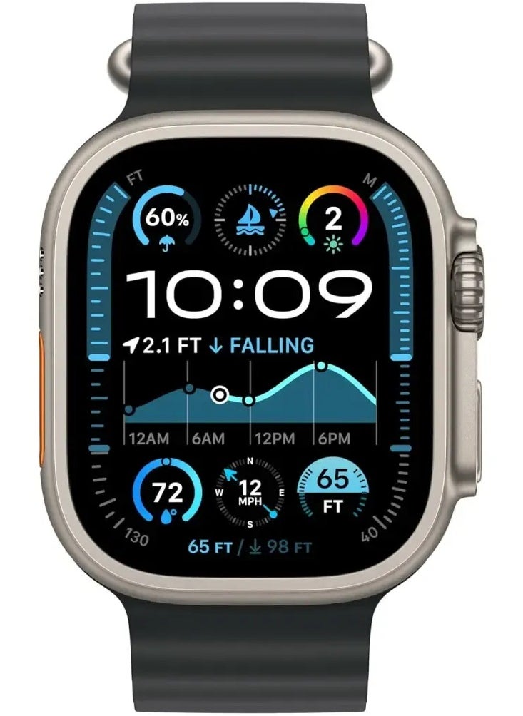 Generic - "Ocean Band Silicone Strap for Smart Watch 42/44/45/49mm, Compatible with Series 9/8/7/6/5/4/3/2/1/SE, Sport Outdoor for Men & Women" - Image 1