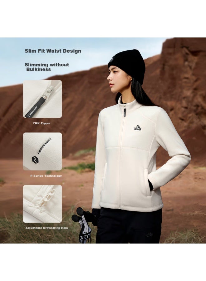 PELLIOT Outdoor Fleece Jacket Men Women Spring Polartec200 Warm Fleece Jacket Coat 124310192 Black S - Image 2