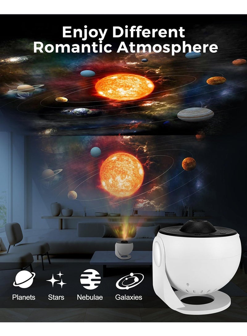 Yalla Pick Planetarium Galaxy Projector,Star Projector Galaxy Light for Bedroom,12 Film Discs, HD Image, 360° Rotation 4K Galaxy Night Sky Light Projector, ABS Material Roun - Image 3