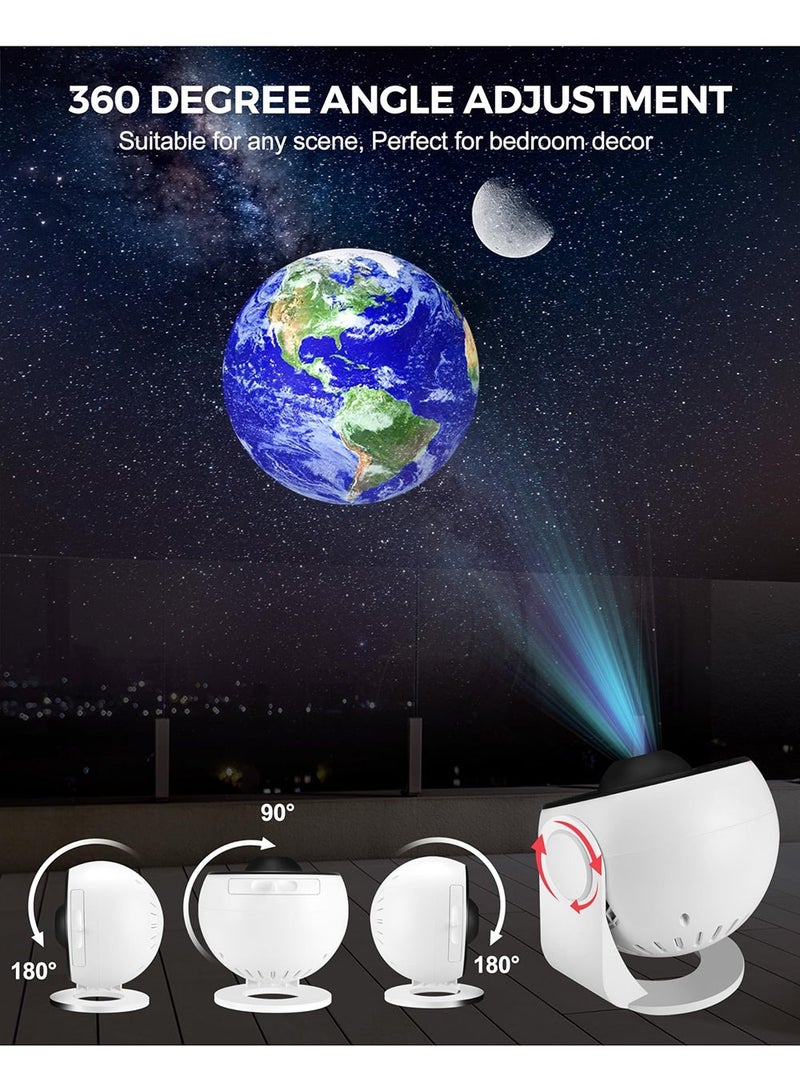 Yalla Pick Planetarium Galaxy Projector,Star Projector Galaxy Light for Bedroom,12 Film Discs, HD Image, 360° Rotation 4K Galaxy Night Sky Light Projector, ABS Material Roun - Image 4
