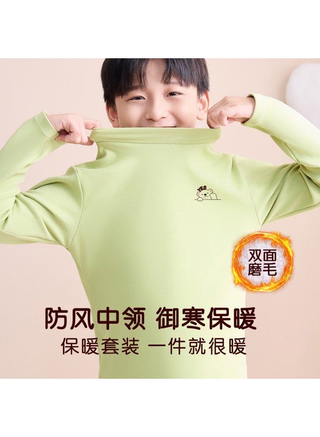 Fenton mid-neck Ultra-stretch Non-binding Kids' Thermal Underwear Sleep Set For Boys And Girls - Image 4