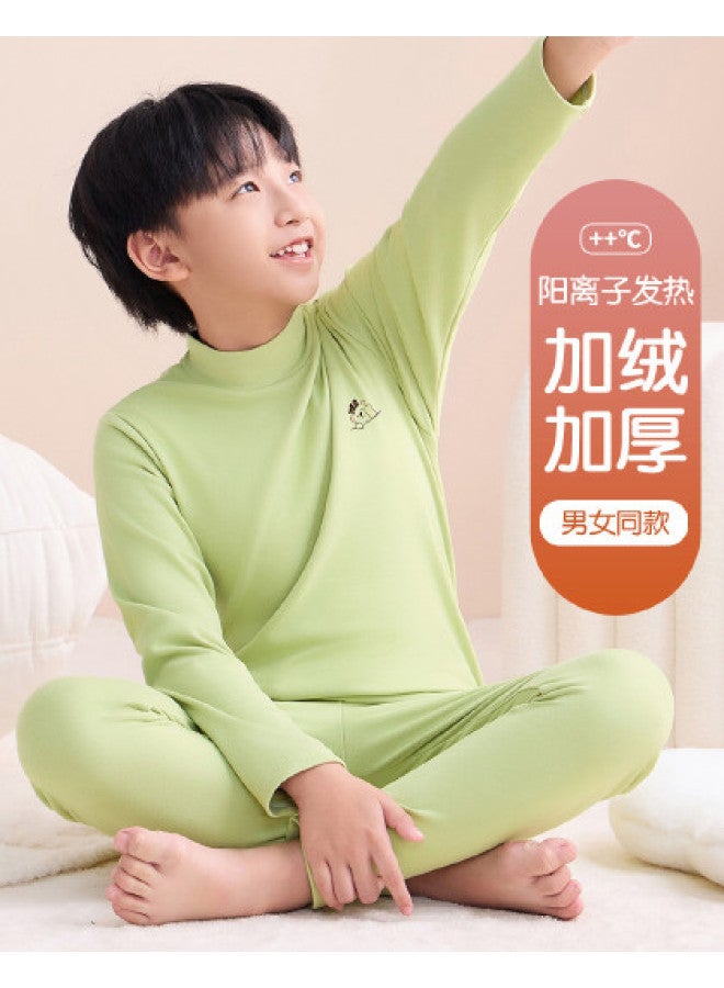 Fenton mid-neck Ultra-stretch Non-binding Kids' Thermal Underwear Sleep Set For Boys And Girls - Image 1