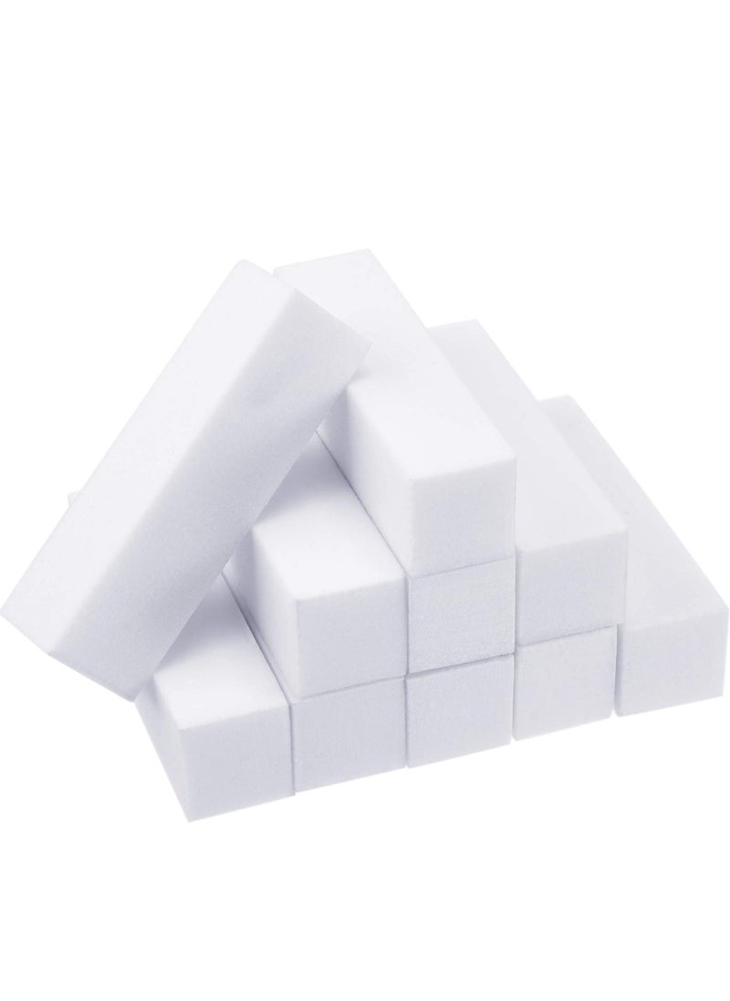 Mudder 20 Pack Buffer Sanding Block Nail Buffer Block Files Grit Dense Sponge Nail Tips Tool (White) 