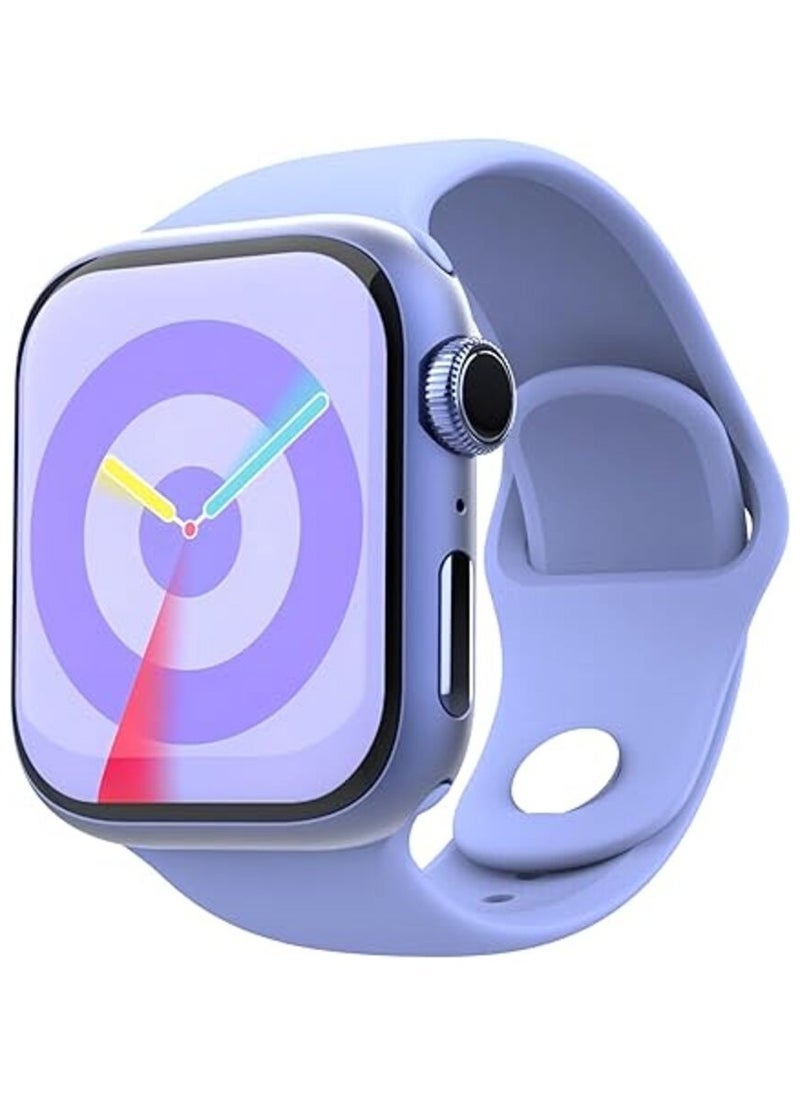 Gravity GS9 Mini Smartwatch with 1.75-Inch AMOLED Touchscreen in Elegant Purple, Always-On Display, Raise to Wake Technology, 24/7 Health Monitoring, Multi Sport Tracking Modes, 1 GB Storage for Music & Apps, Lightweight Design, Long Battery Life, 15 Months Warranty ‚Äì Ideal for Daily Fitness & Style - Image 1