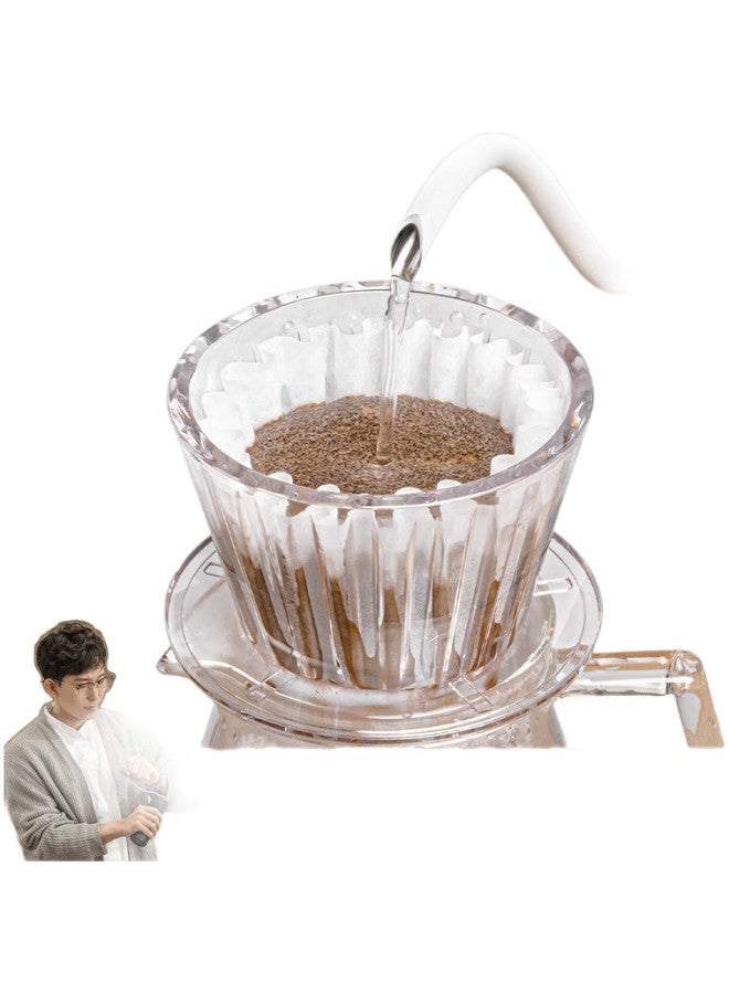 TIMEMORE Taimo Bingtong B75 Pour-Over Coffee Dripper, Cake Filter Cup, Flat Bottom Filter Cup, Home Coffee Brewing Equipment - Image 2