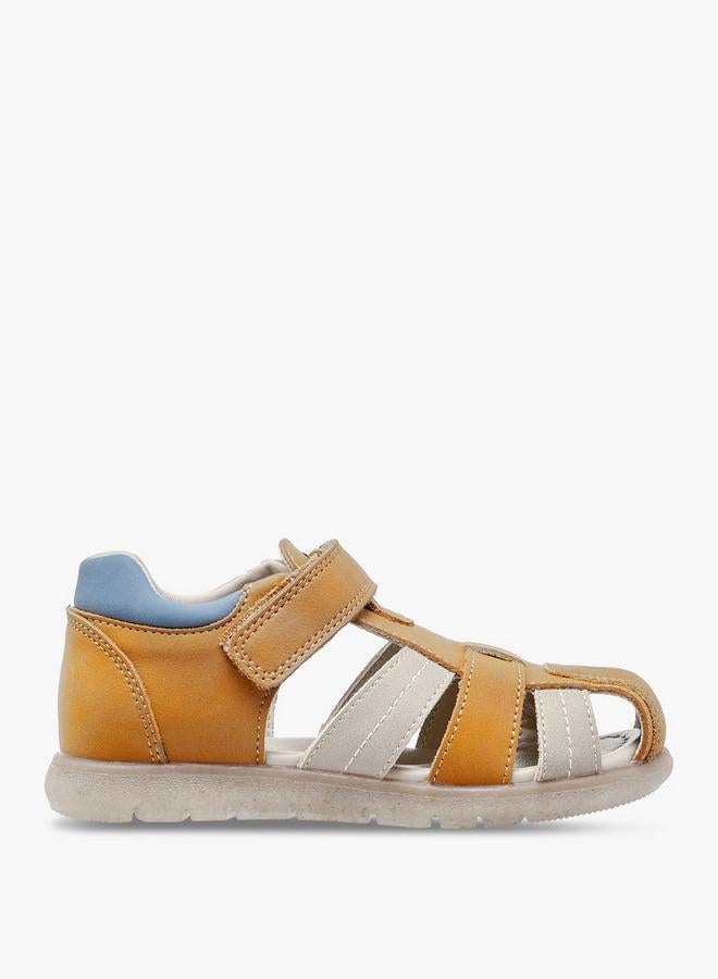 JUNIORS Solid Strap Sandals With Hook And Loop Closure - Image 2