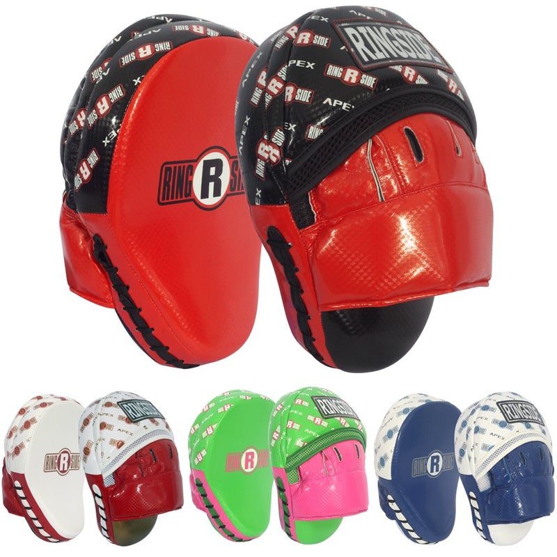 Ringside Apex Boxing MMA Punch Mitt (One Size) , White/Red - Image 5