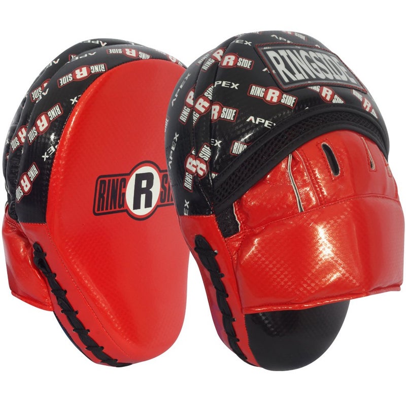 Ringside Apex Boxing MMA Punch Mitt (One Size) , White/Red - Image 4