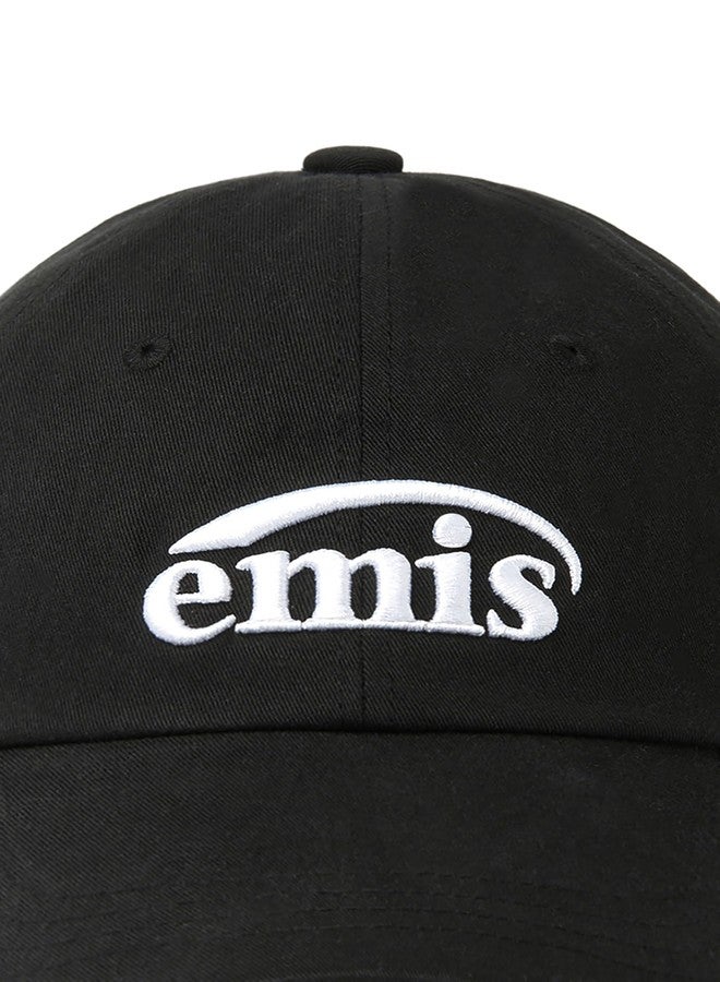 EMIS Baseball Cap Logo Adjustable Unisex Casual Streetwear Hat Black - Image 4
