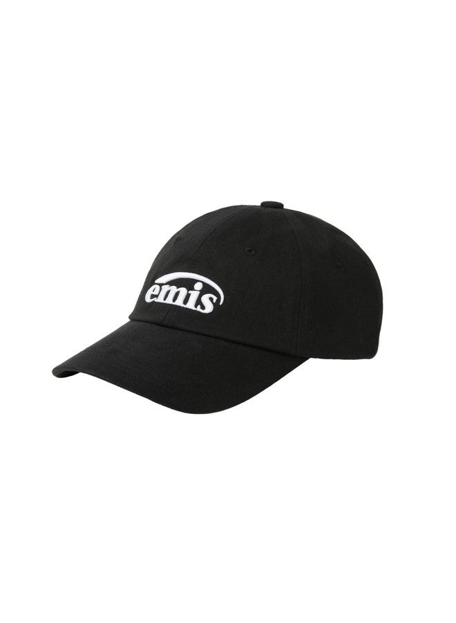 EMIS Baseball Cap Logo Adjustable Unisex Casual Streetwear Hat Black - Image 2
