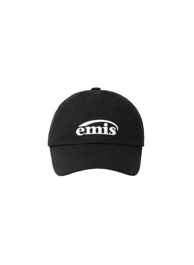 EMIS Baseball Cap Logo Adjustable Unisex Casual Streetwear Hat Black - Image 1