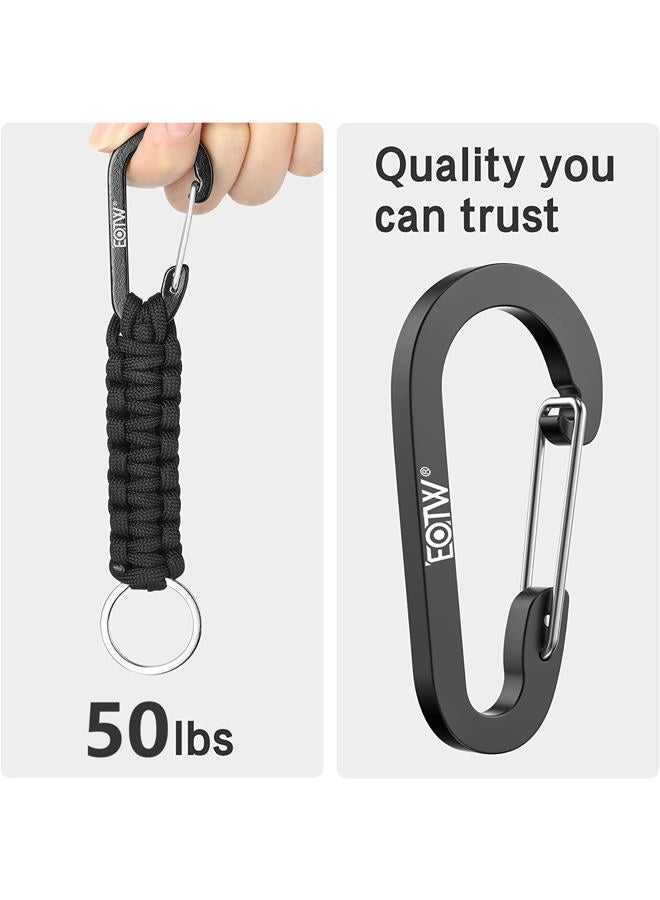 EOTW Paracord Keychain with Carabiner Heavy Duty Key Clip for Men Women - Image 5