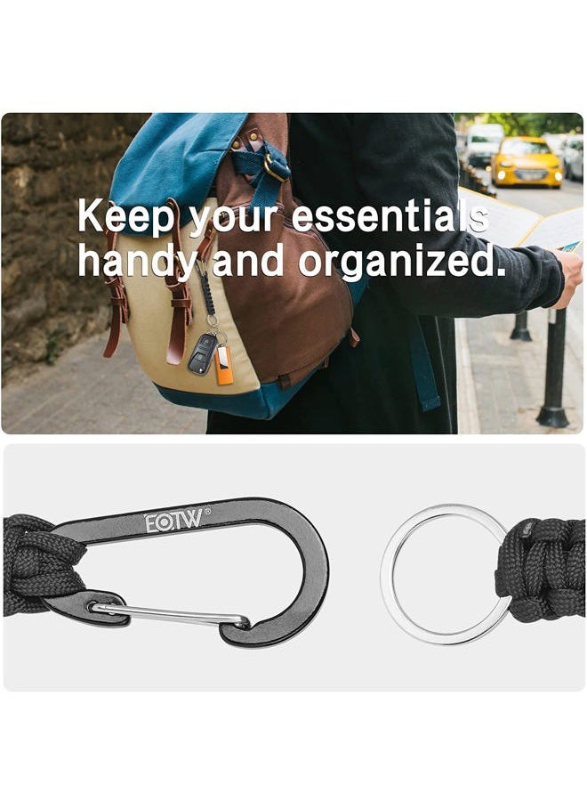 EOTW Paracord Keychain with Carabiner Heavy Duty Key Clip for Men Women - Image 4