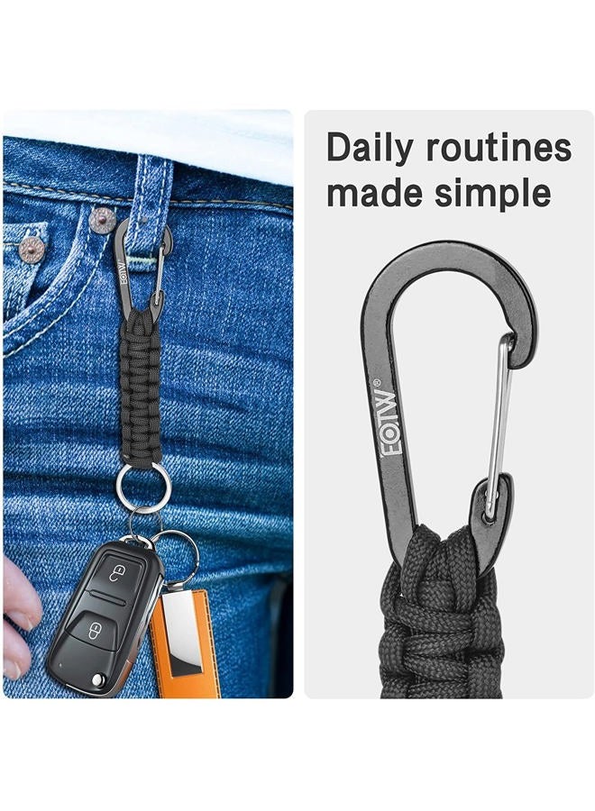EOTW Paracord Keychain with Carabiner Heavy Duty Key Clip for Men Women - Image 3