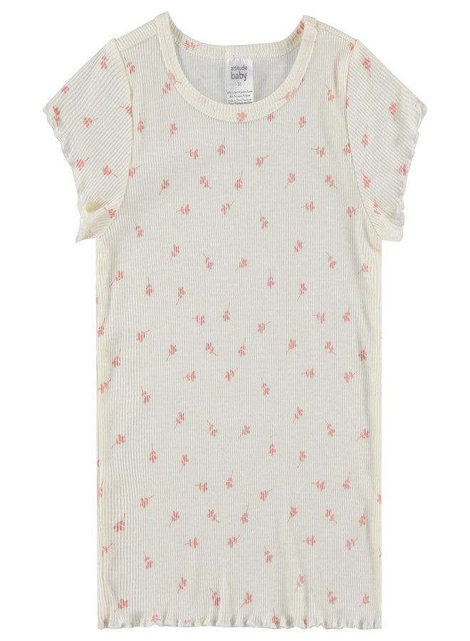 Cudlie 5-Pack Toddler/Baby Girl Short Sleeve Tops - Premium Quality Shirt Tops for Lightweight Comfort and Style. - Image 5