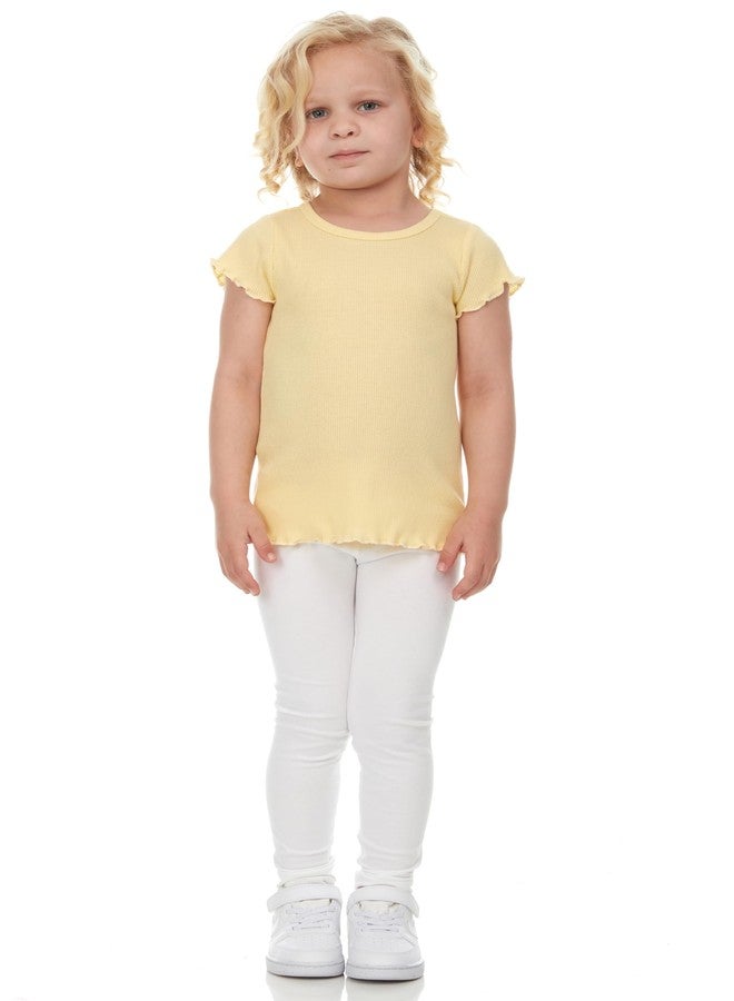 Cudlie 5-Pack Toddler/Baby Girl Short Sleeve Tops - Premium Quality Shirt Tops for Lightweight Comfort and Style. - Image 2