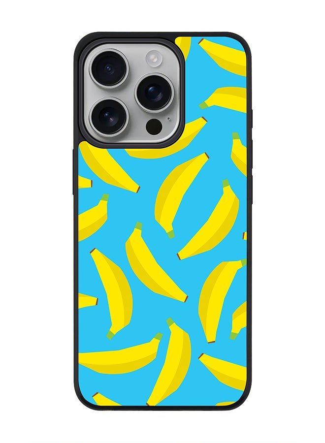 Stylizedd For iPhone 16 Pro Case [Compatible with MagSafe] Slim Magnetic cover Phone Case iPhone 16 Pro -Scattered Bananas - Image 1