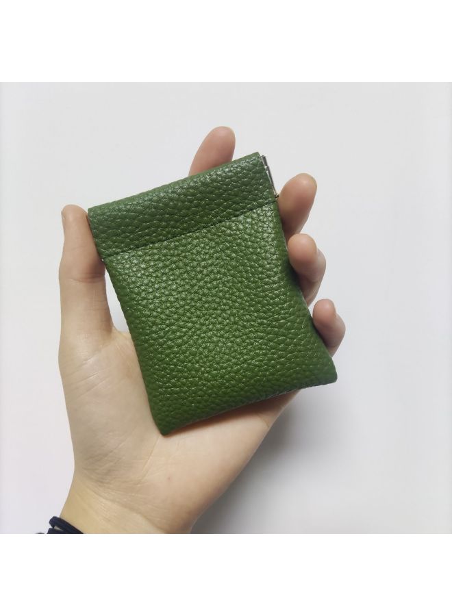 Leather Shrapnel Clip Coin Purse Mini Bluetooth Headset Storage Small Wallet Card Holder Data Cable Storage 017