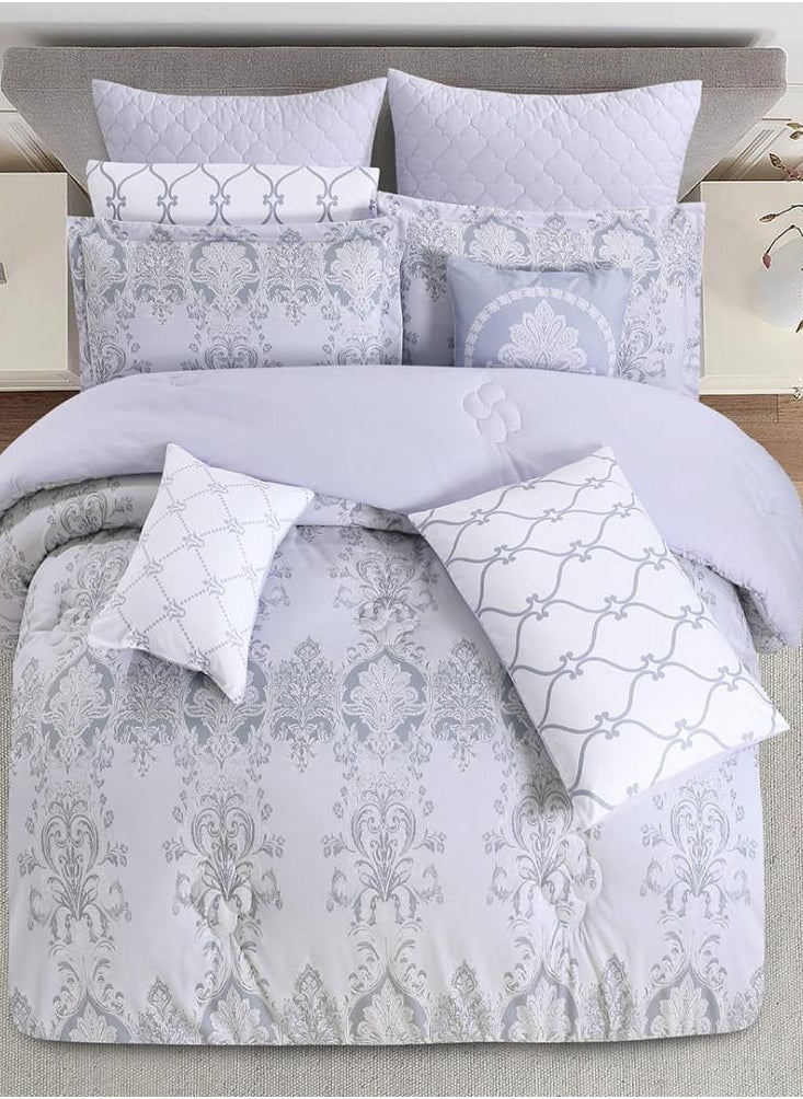 Double summer bedspread 10 pieces - Rivera -Grey - pzsku/Z4E96DB0B164C35852DA6Z/45/_/1740907526/13607589-ab27-4940-9166-842ee5d60942