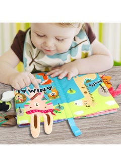 Generic Aipinqi Children's Tail Cloth Book Tear Not Ripping Paper Baby Cloth Book Baby Enlightenment Early Education Toy Book In Stock-Colour:Giraffe  - Image 5