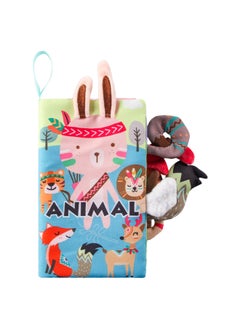 Generic Aipinqi Children's Tail Cloth Book Tear Not Ripping Paper Baby Cloth Book Baby Enlightenment Early Education Toy Book In Stock-Colour:Giraffe  - Image 4