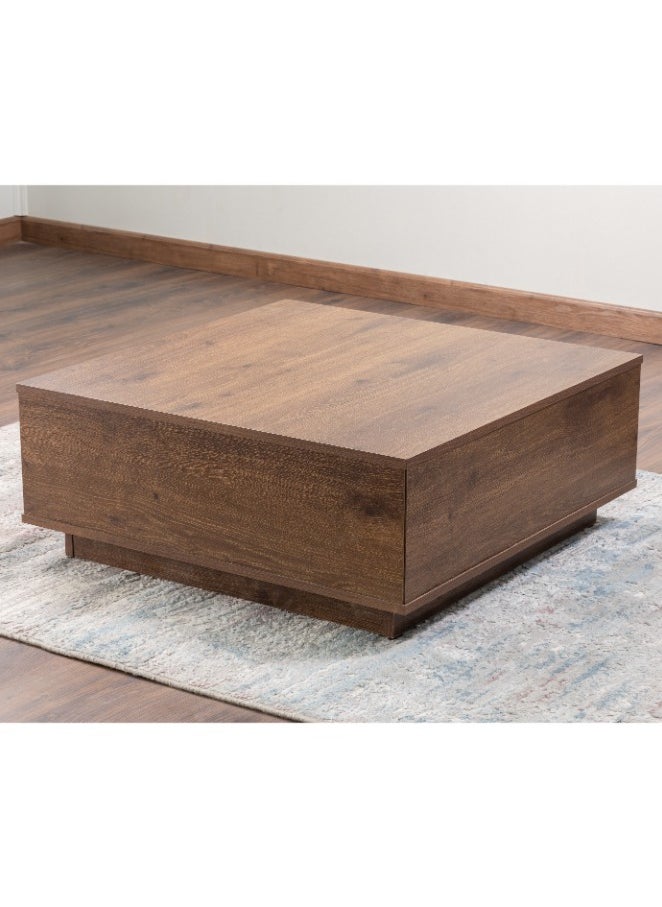 Smart Furniture Coffee Table Brown MDF 80Lx80Wx32H.  - Image 2