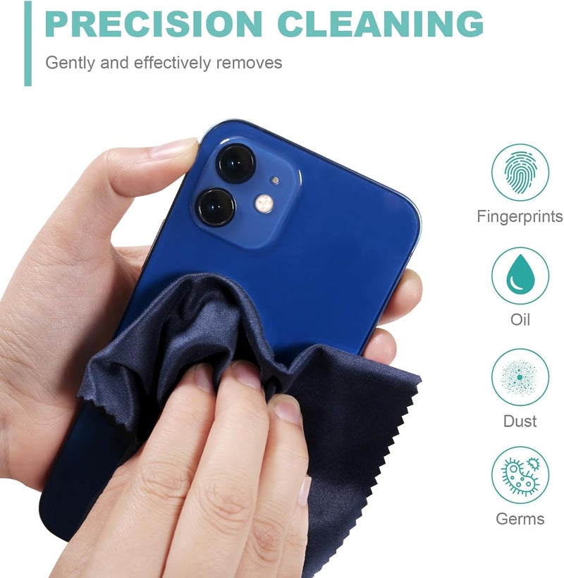 SmoTecQ SmoTecQ 6-Pack Premium Microfiber Eyeglass Cleaning Cloths, Safe Cleans Sunglasses, Goggles, Camera Lens and Screens Without Scratches  - Image 5
