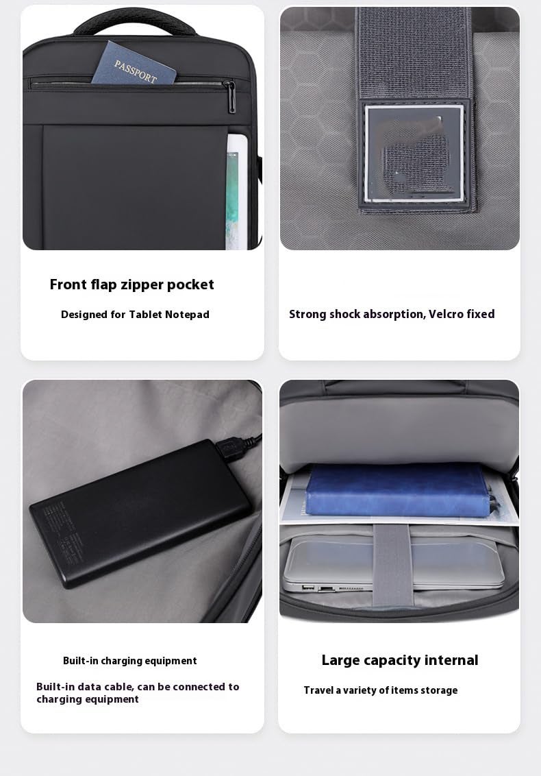 EMPEROR By True Human Multi-purpose Backpack With Usb Charging port Laptop bag/Office bag/College bag/Travel Bag (CANE) - Image 3