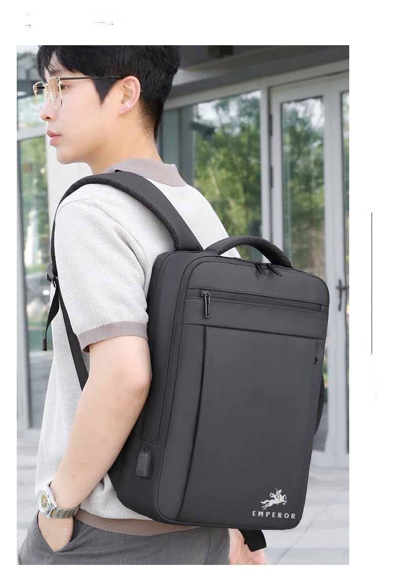 EMPEROR By True Human Multi-purpose Backpack With Usb Charging port Laptop bag/Office bag/College bag/Travel Bag (CANE) - Image 4