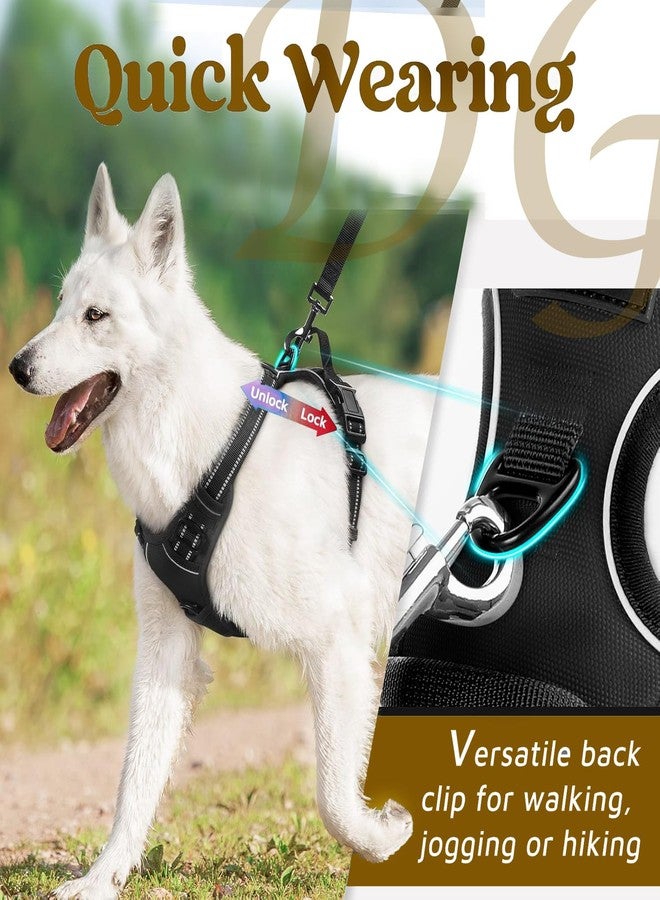 Doggo Bite Premium Reflective Dog Vest Harness| Soft Breathable| Padded Handle| Adjustable Straps & Dual Lock Buckle| No-Choke Design with Free Leash-22mm Chest 28-37inch All Giant Breeds 35-60Kg - Image 5