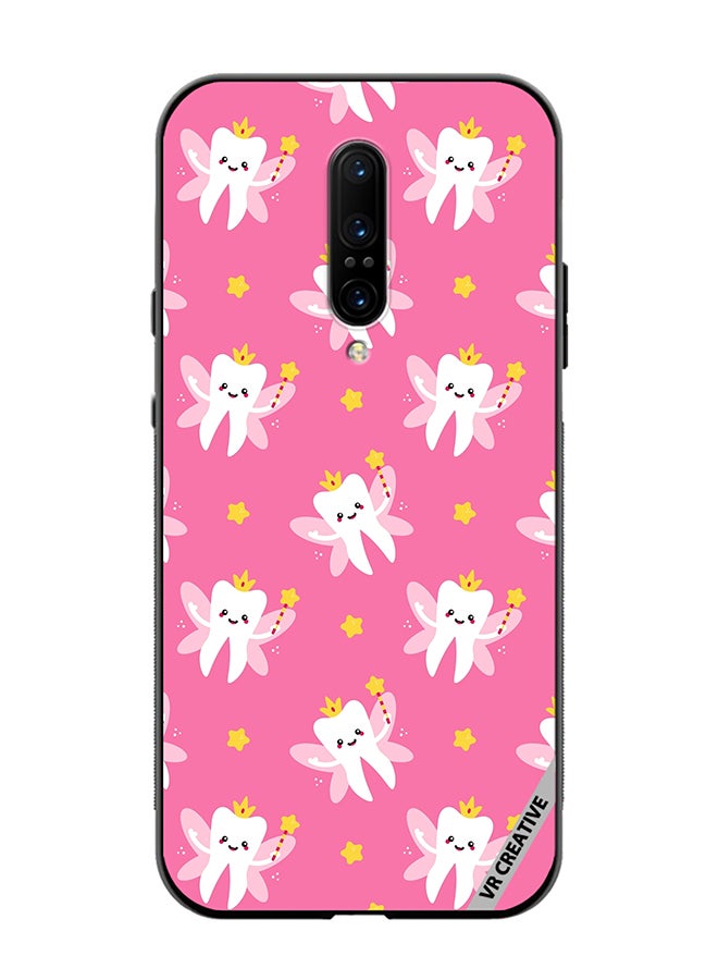 VR CREATIVE Protective Case Cover For OnePlus 7 Pro Cute Tooth Fairy Design Multicolour - Image 1