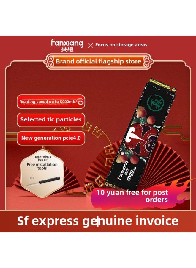 Explosions Portable S500Pro/S690/S790 Selected TLC Granules M.2 Interface SSD Solid State Drive-Capacity:Standard Model [with Screws + Screwdriver]-s690-1tb 5000mb/s - Image 1