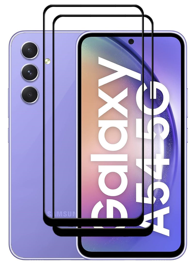 ACLIX 2 Pieces Antistatic ESD Dustproof Premium Quality High Definition Tempered Glass Screen Protector Designed For Samsung Galaxy A54 - Image 1