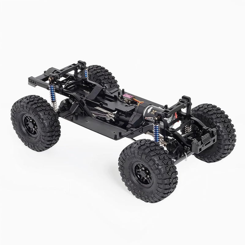 AMK 110 RC Crawler 313mm Chassis Kit with 2Speed Gearbox Nylon Frame 35T 550 Motor Axles Compatible with SCX10 TRX4 and D90 DIY Assembly Kit - Image 3