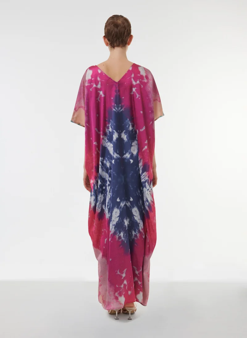 leem Tie-Dye Printed Kaftan