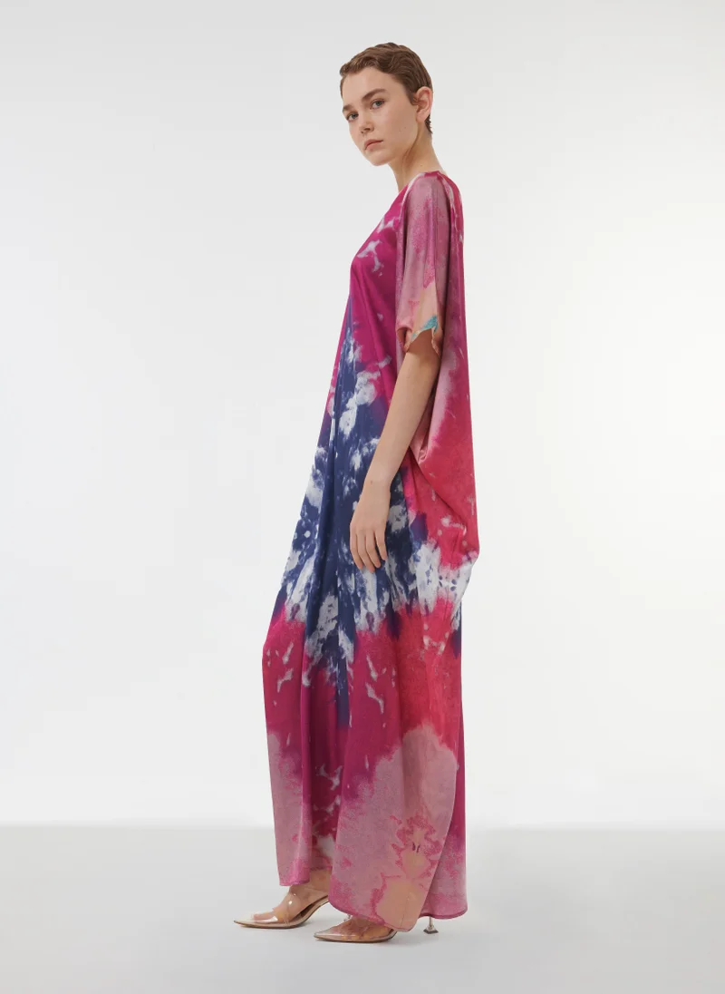 leem Tie-Dye Printed Kaftan