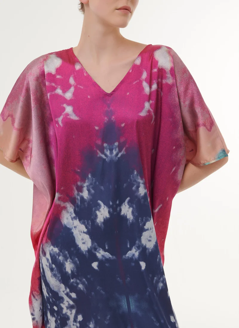 leem Tie-Dye Printed Kaftan